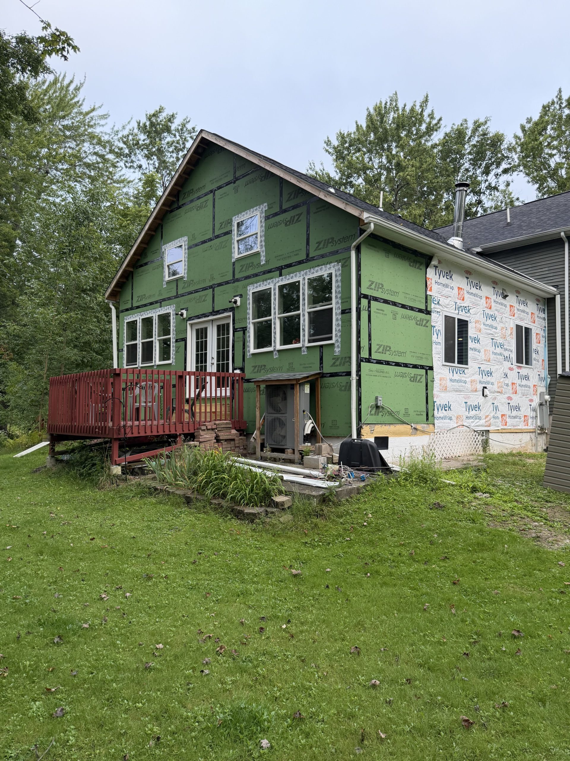 Siding Installation — before