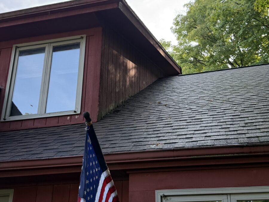 Roofline trim after the PVC repair